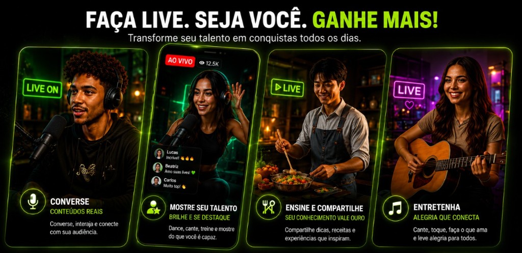 Converse, mostre seu talento, ensine e entretenha no VoxOne